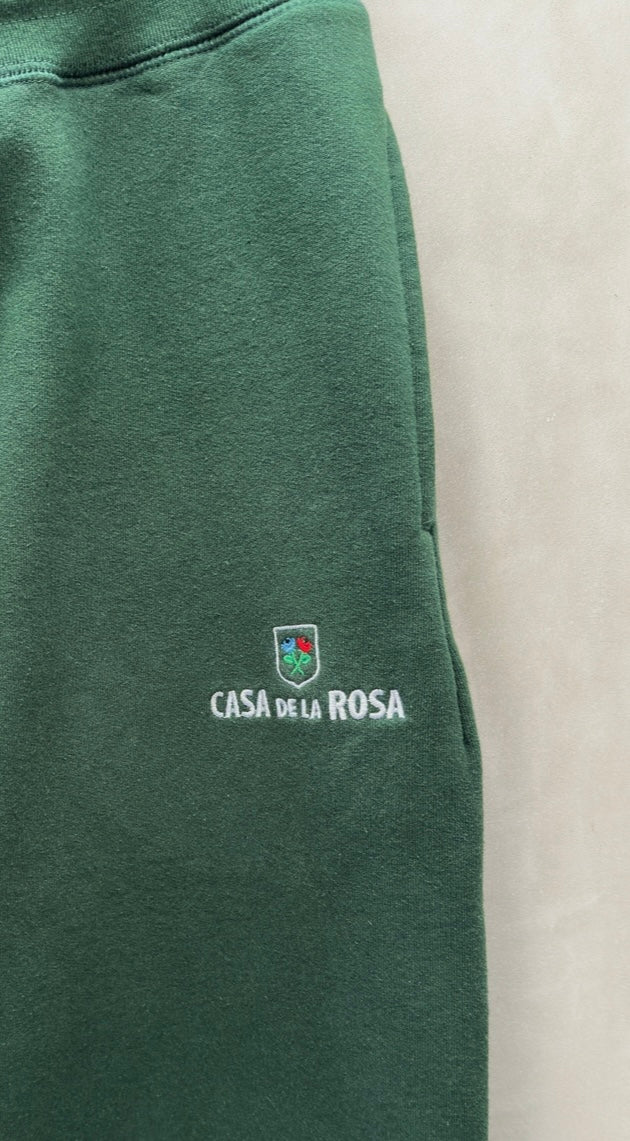 Rose Crest Sweatpant | Forest Green